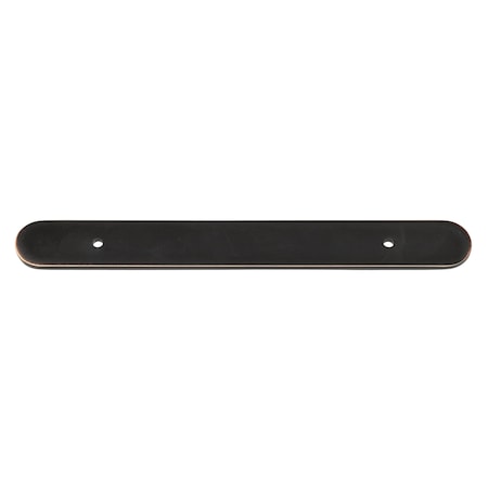 Gliderite Hardware 8 in. Oil Rubbed Bronze Rounded Back Plate 5-1/16 in. Center to Center - 8343-128-ORB 8343-128-ORB-1